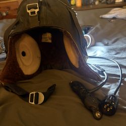 Russian Aviation Leather Helmet 