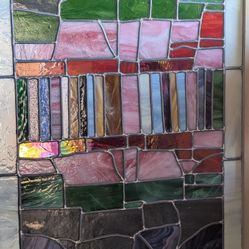 Stain Glass Framed 25  1/2 W By 34 1/2 H