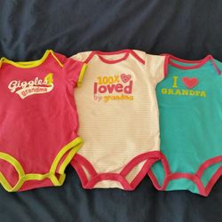 Baby Onesies 9 Months I Love Grandma