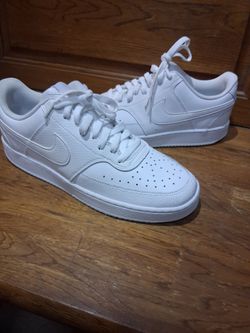 $35 Nike Low-Top White Leather Sneakers