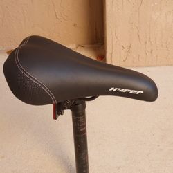 Bike Seat with pole, soft gel seat cover,and reflector