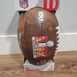 New Wilson Super Bowl LIX NFL Bronze Series Official Size Football 