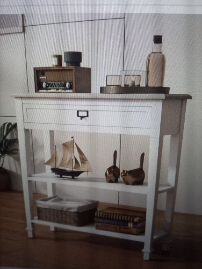 Console Table With Drawer And Shelves Sofa Table