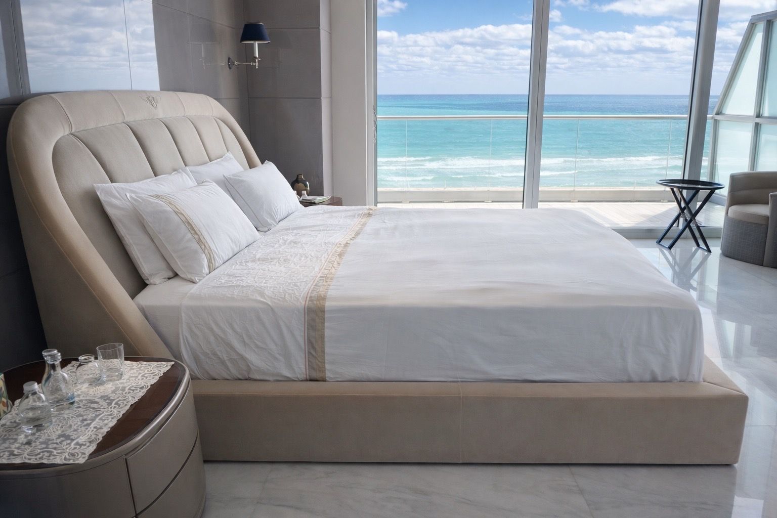 Authentic Bentley Home bedroom set, crafted in Italy by Luxury Living Group