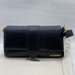 Jacquemus Gold Logo Leather Tote Bag Crossbody Bag