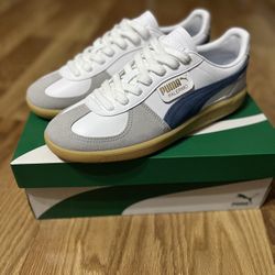 Puma Palermo LTH - Mens Size 9 - White/Blue Horizon/Gum