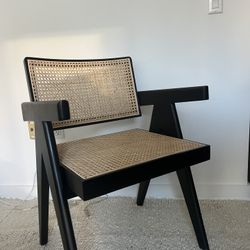Rattan Black Japandi Lounge Chair