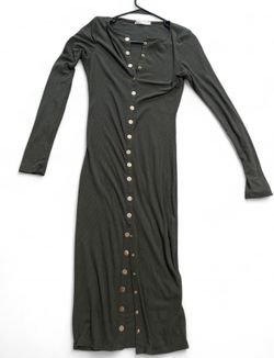 Olive Green Body Con Dress