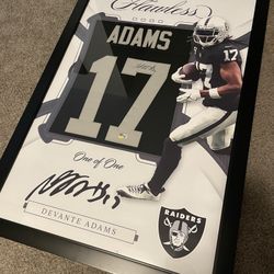 Davante Adams Singed Jersey Custom Frame