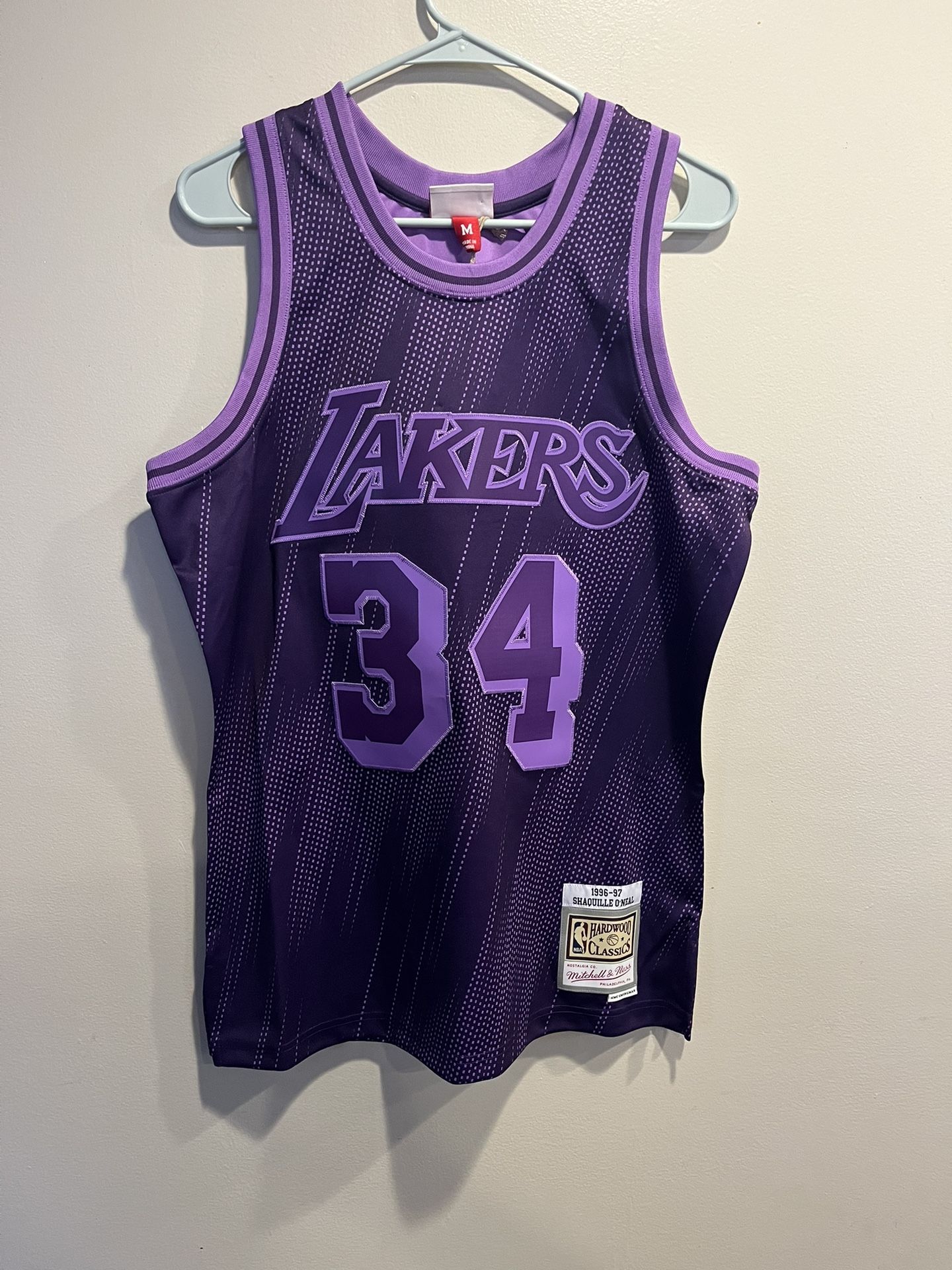Shaquille O'Neal Lakers Mitchell & Ness Monochrome 96-97 Swingman Jersey Sz M