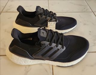 Adidas Ultraboost 21 Core Black running shoes size 12.5 Men's