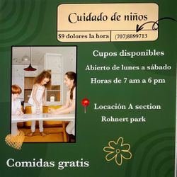 Daycare/ Cuidado De Niños