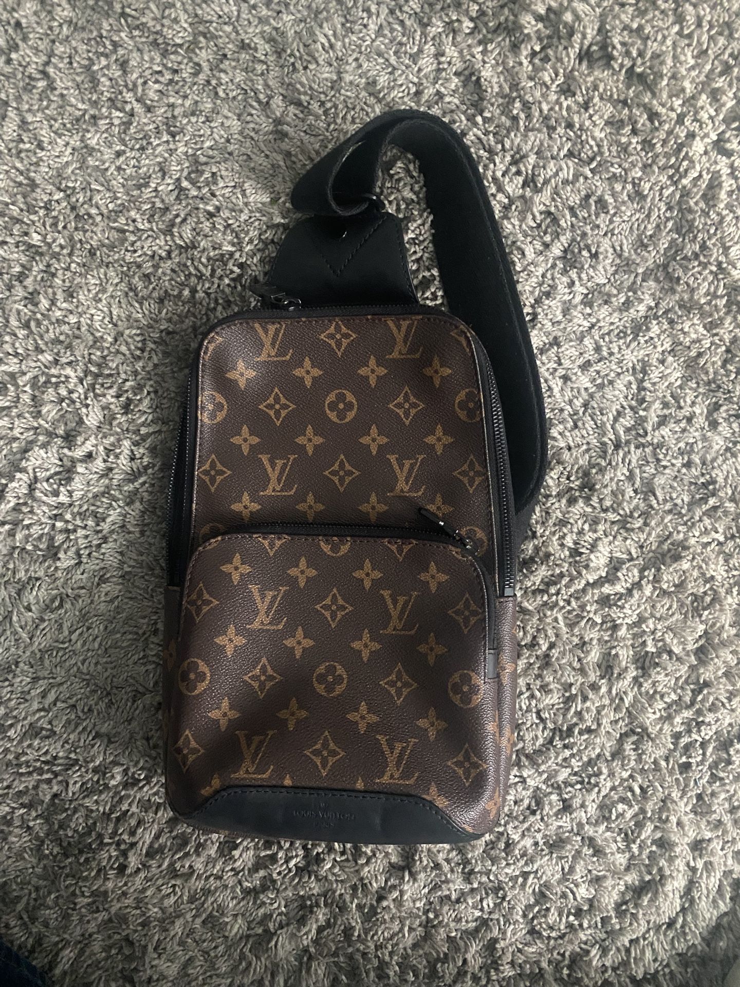 Louis Vuitton Avenue Sling Bag Macassar Monogram Canvas