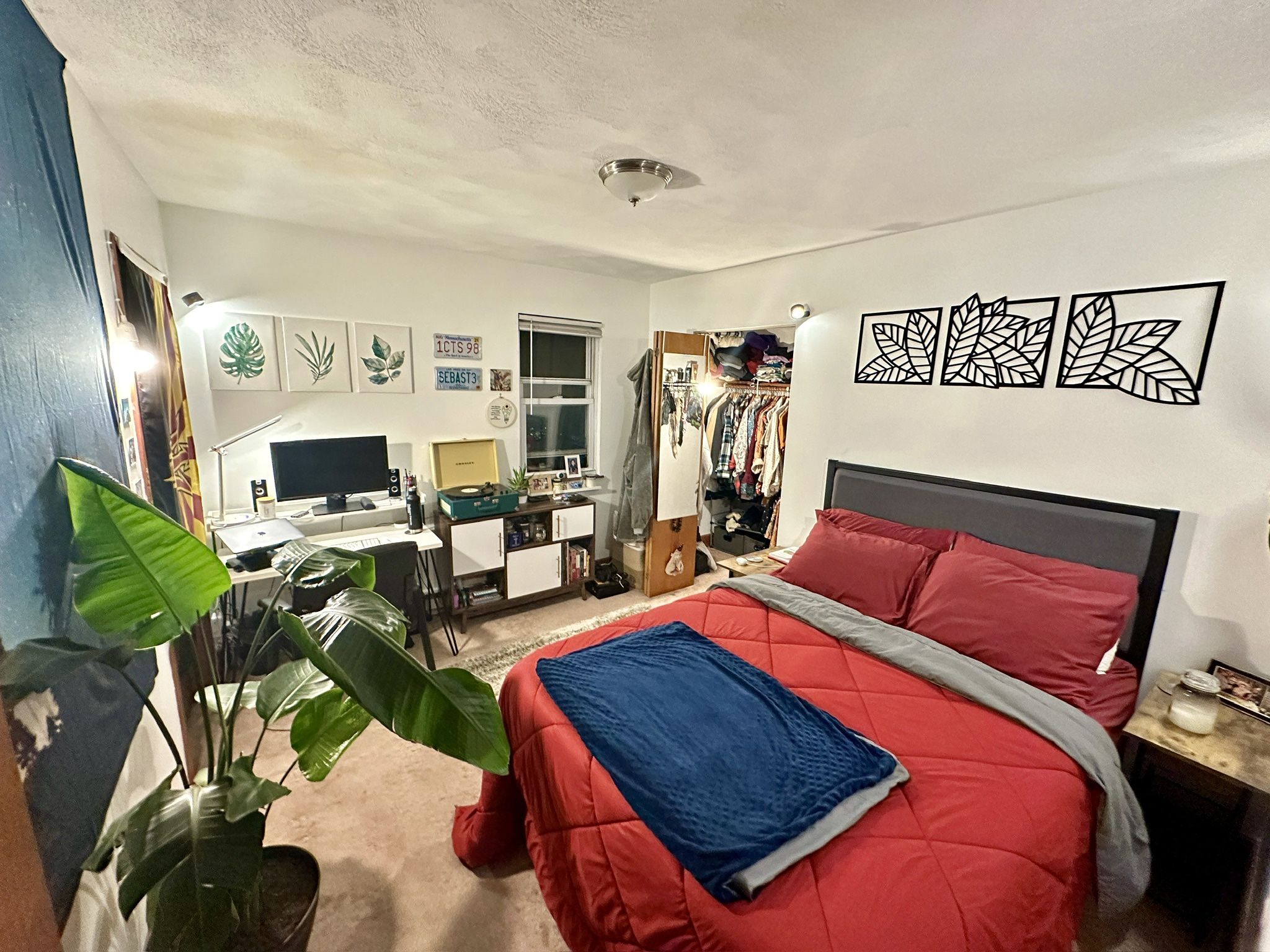 Zinus full size bed frame and headboard
