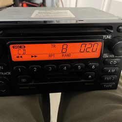 TOYOTA RADIO AM FM CD PLAYER AND CASSETTE.  TESTED GOOD GUARANTEE