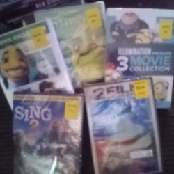 DVDs 5 Brand New Assorted