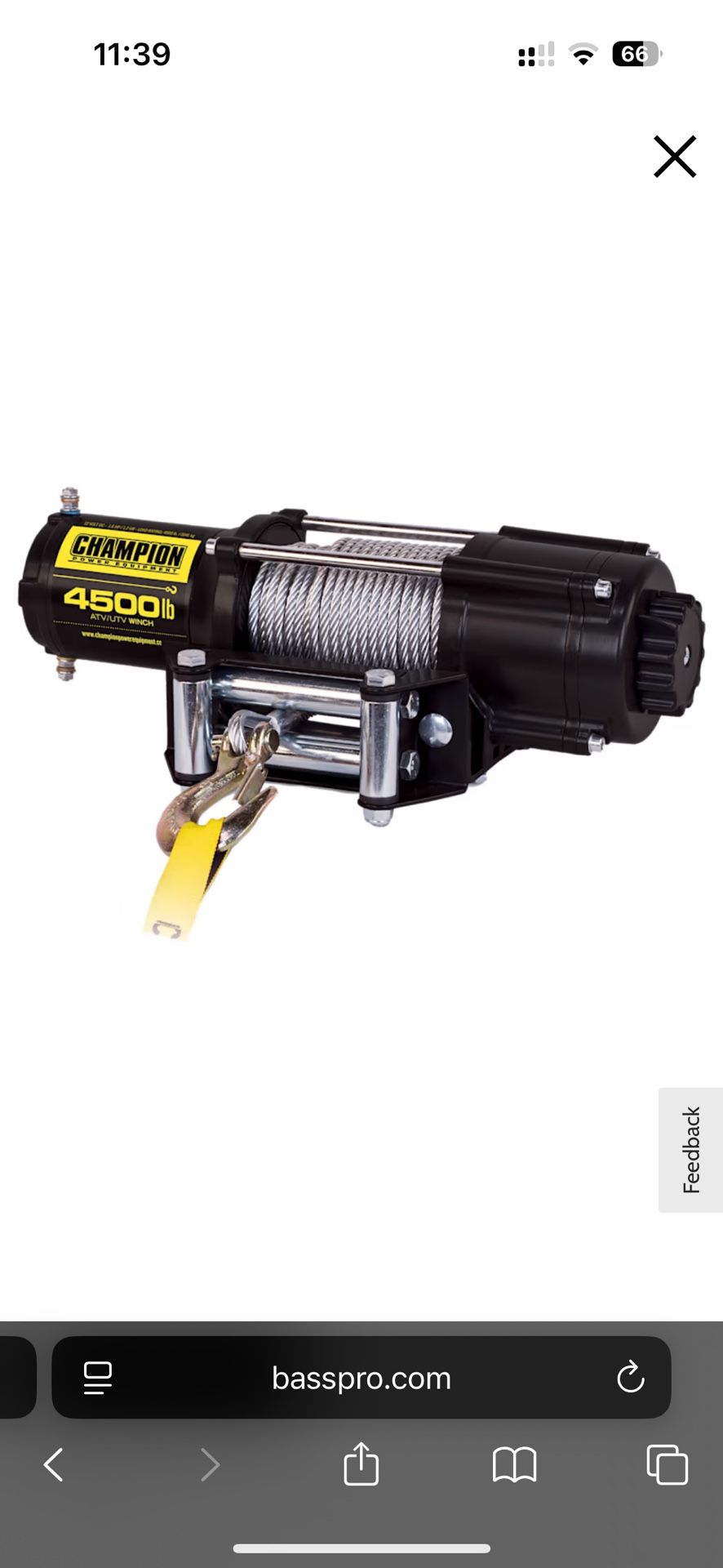 4500lbs Winch