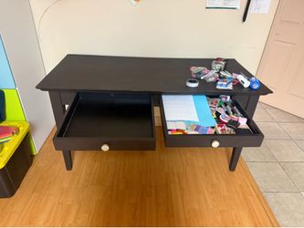 Two drawer wood desk