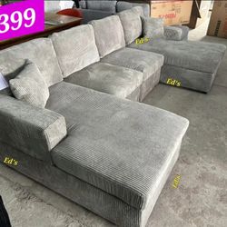 BRAND NEW SECTIONAL SOFA SET WITH DOUBLE CHAISE $399
