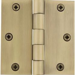 Nostalgic Warehouse Ball-Tip Residential Door Hinge with Square Corners