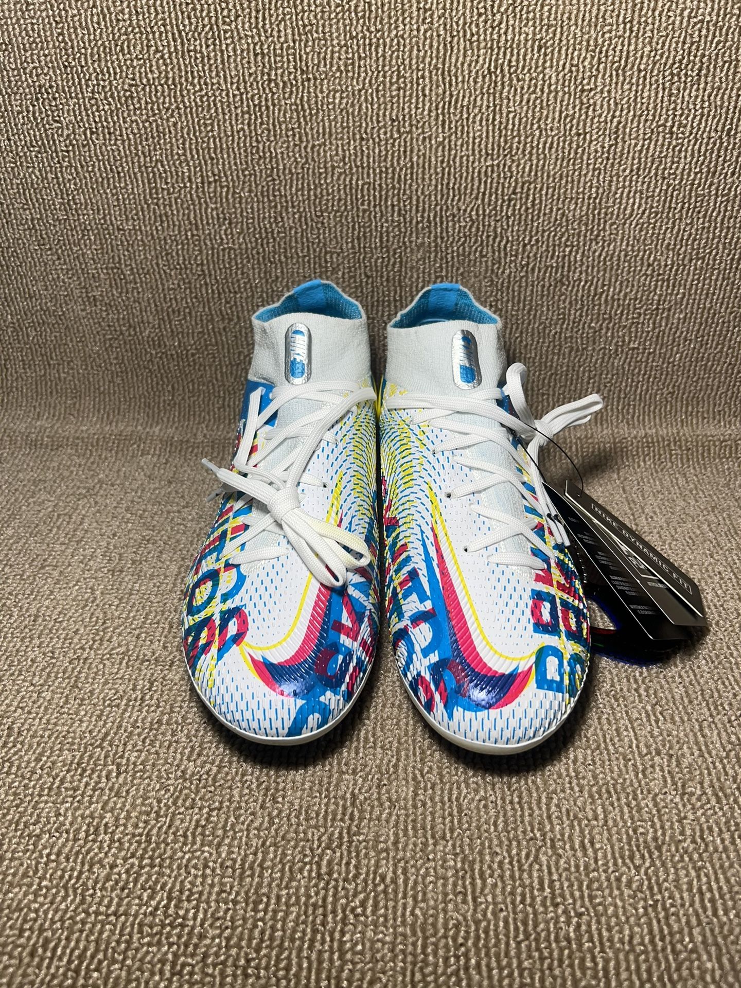 Nike Phantom GT Elite DF 3D AG Pro Cleats DC7726 468 White Blue Sz