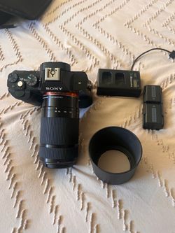 Sony a7 camera with lens