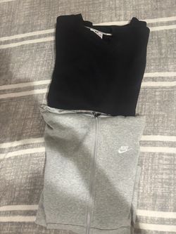 Nike zipup grey and black pro club crewneck