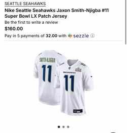 Brand new Seakhawks Super Bowl Jersey size XXL