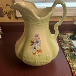 Beautiful Antique Ceramic Water Pitcher