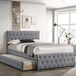Full Over twin Daybed Bedframe With Hybrid Mattress And Memory Foam 