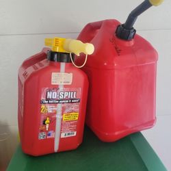 2 Gas Cans Both For 10 Bucks