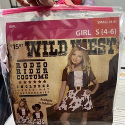 Wild West Kids Costume 4/6 Used 1 Time