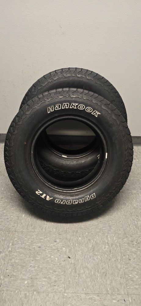 (2) USED TIRES 245/70/R16 ALL TERRAIN