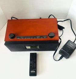 Sony XDR-S3HD HD Radio AM/FM Digital Stereo Wood Cabinet w/Remote Tested-Works
