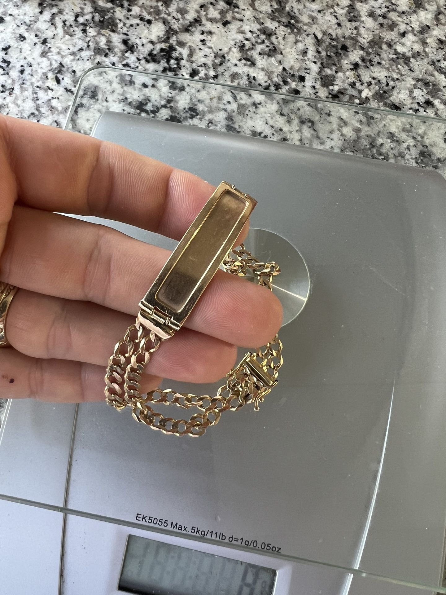 14k Gold name bracelet 