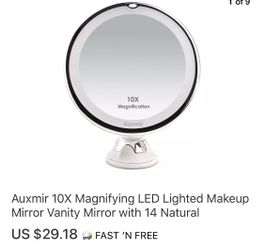 Auxmir 10X Magnifying LED Makeup Mirror Vanity Mirror