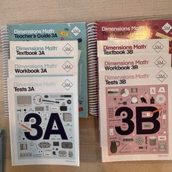 Dimensional Singapore math 3A&3B Set