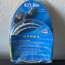 New Dynex USB 2.0 Printer Cable