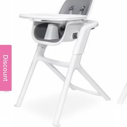 Unopened High Chair 4Moms Connect in White/Grey