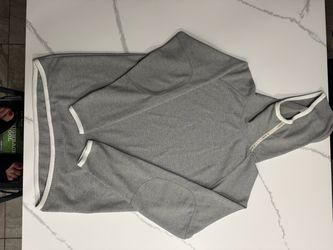 Mountain Research Gray Solid Logo Knit Pullover Hoodie Hooded Long Sleeve Mens