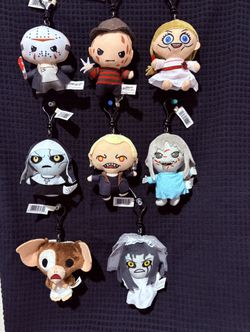 Horror Plush Bag Clips Lot