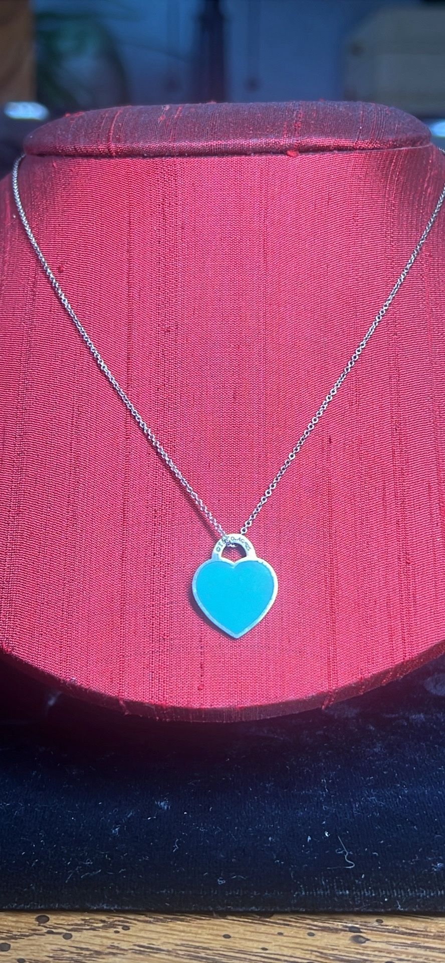 Tiffany & Co. Return to Tiffany Heart Tag Pendant with Tiffany Sterling Silver Chain