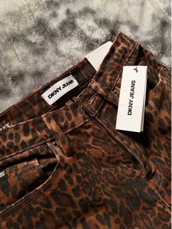 DKNY leopard printed jeans