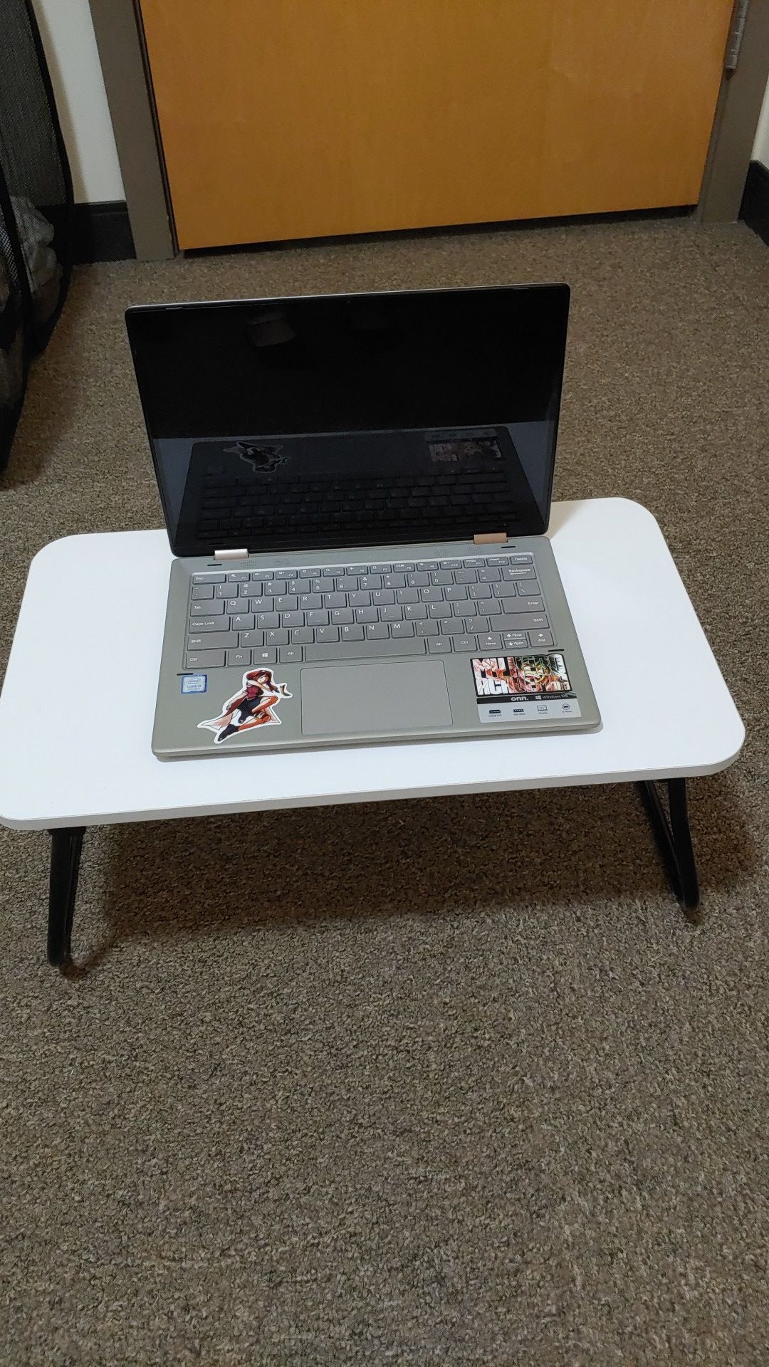 White laptop table