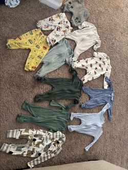 Baby Footed Pajama Sleeper Lot of 6