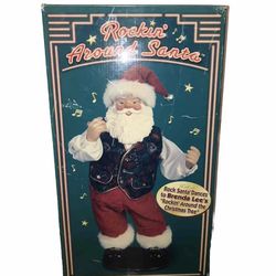 Vintage Rocking Santa Brenda Lee “Rocking Around The Christmas Tree” 17inch