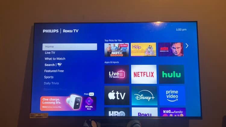 55inch Philips Roku Tv