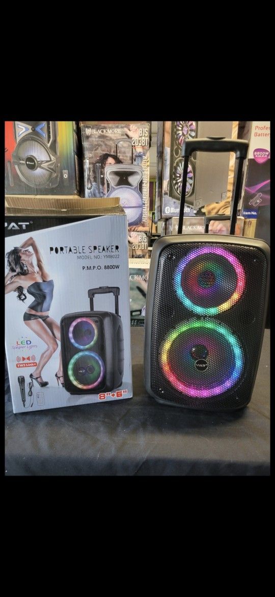 Portable 8" Bluethooh Speaker