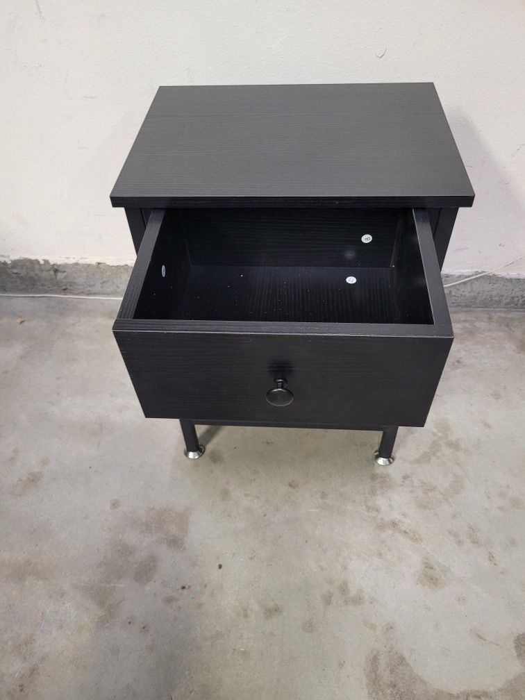 Nightstand End Table Side Table with Drawer 11.8"D x 15.8"W x 21.7"H
