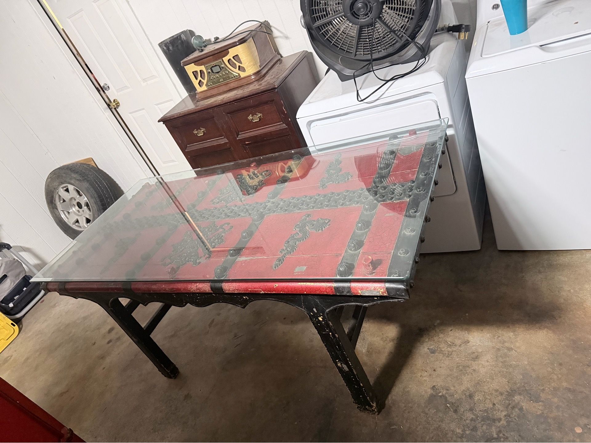 Japanese antique table with Amore